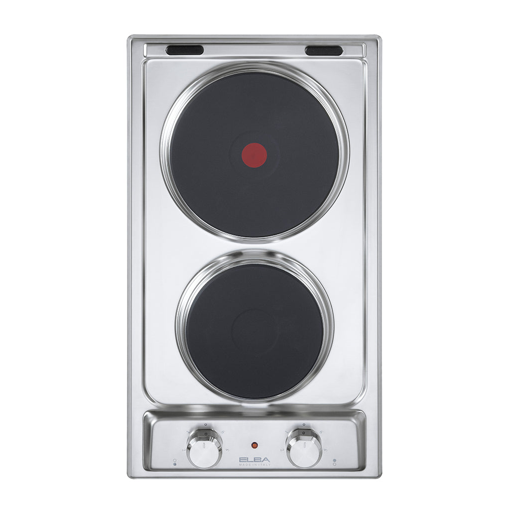 ELBA 30CM 2 PLATE ELECTRIC HOB- STAINLESS STEEL 02/EE30-020X