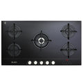 ELBA ELIO 90CM 5 BURNER GLASS ON GLASS SMART HOB- BLACK 02/ELIO 95G-MATIK