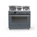 Elba 90cm Slate Grey 4 Gas 2 Electric Plate Gas Electric Freestanding Cooker – 04/9S4EX737SG