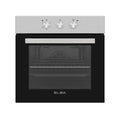 ELBA 60CM MULTIFUNCTION ELECTRIC OVEN WITH S/S PANEL AND BLACK GLASS FINISH 04/T60-3