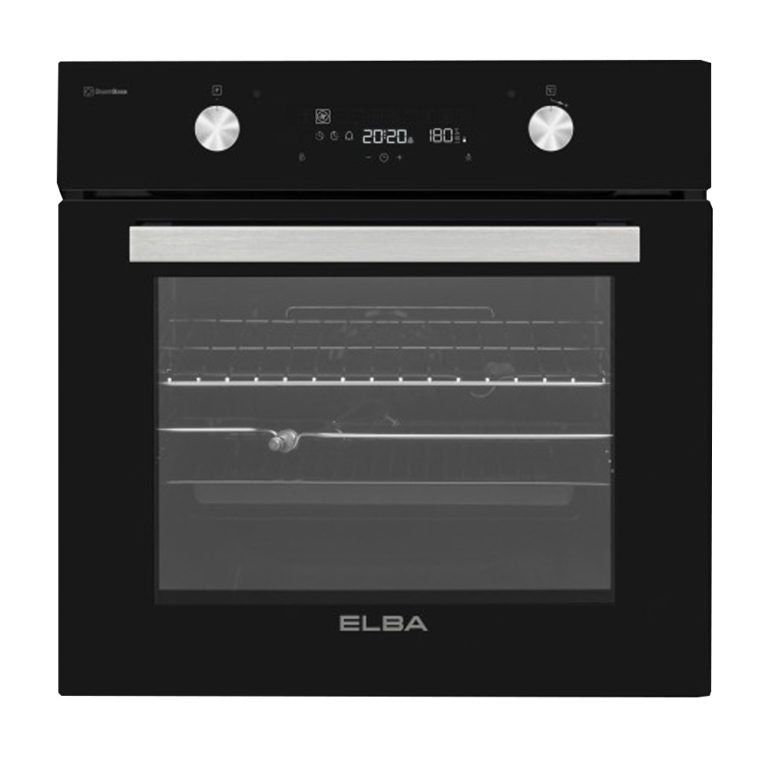 ELBA 60CM MULTIFUNCTION ELECTRIC OVEN WITH BLACKGLASS FINISH 04/T60-7