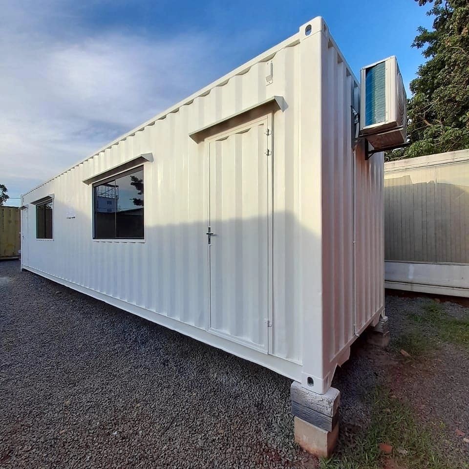 12m / 40ft White Shipping Container with Windows & Air Conditioning