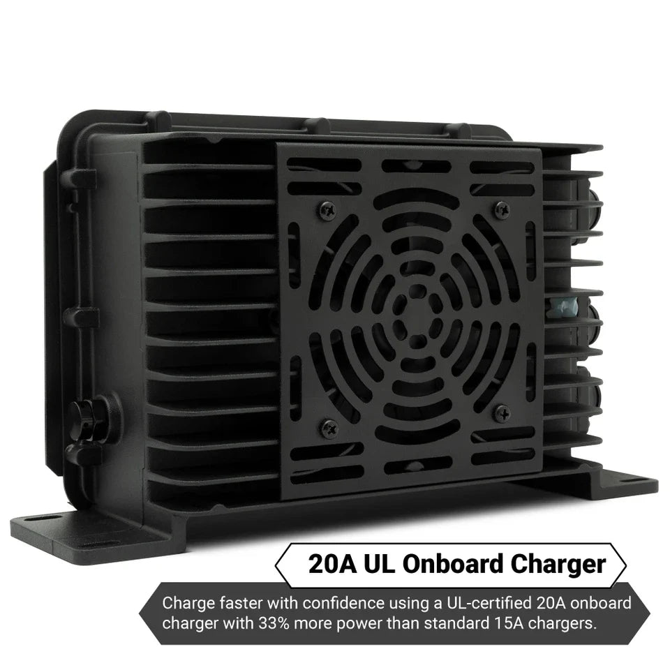 MODZ® Universal 48V (51.2V) 60Ah Nano Lithium Golf Cart Battery Bundle