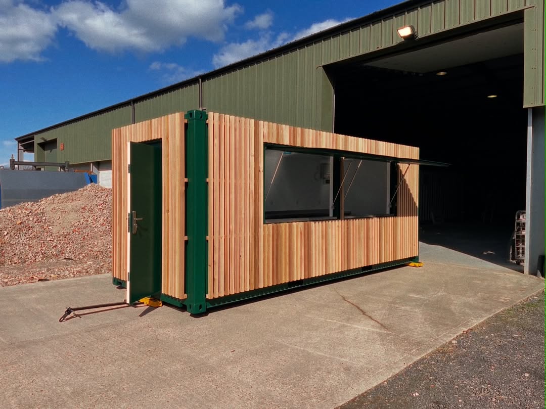 20ft Timber Clad Kiosk Shipping Container