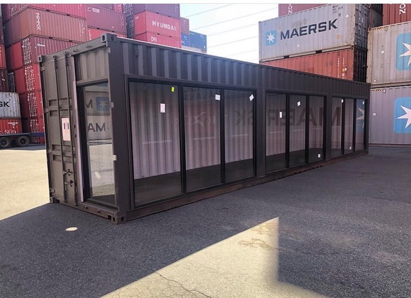 40ft / 12m Glass-Front Office Container