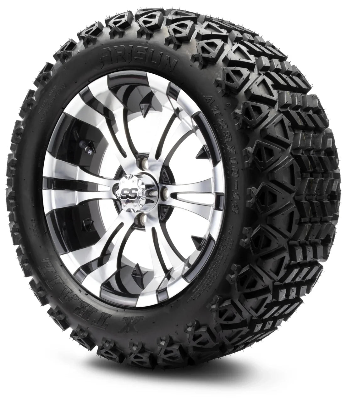 MODZ® 14" Vampire Machined Black – Lifted Tire & Wheel Combo