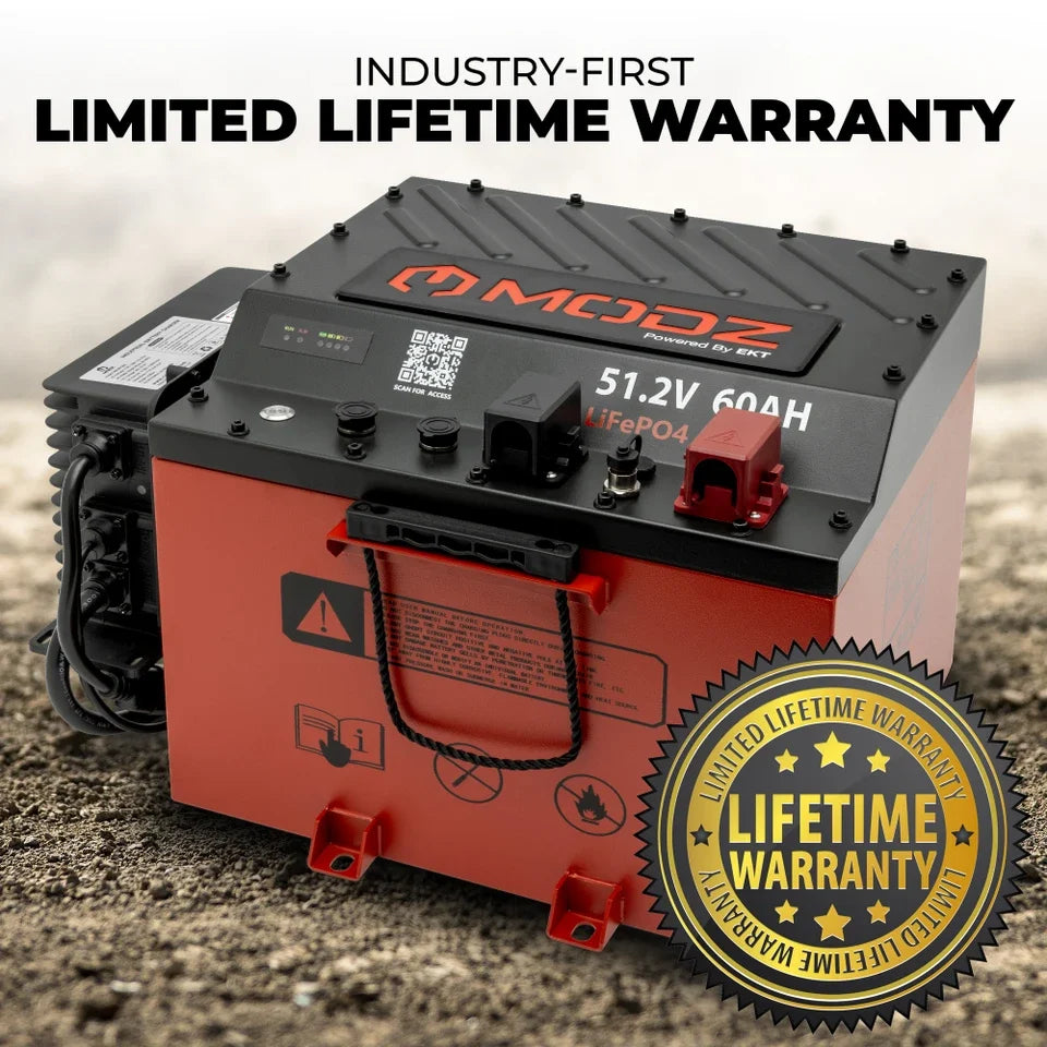 MODZ® Universal 36V (38.4V) 60Ah Nano Lithium Golf Cart Battery Bundle