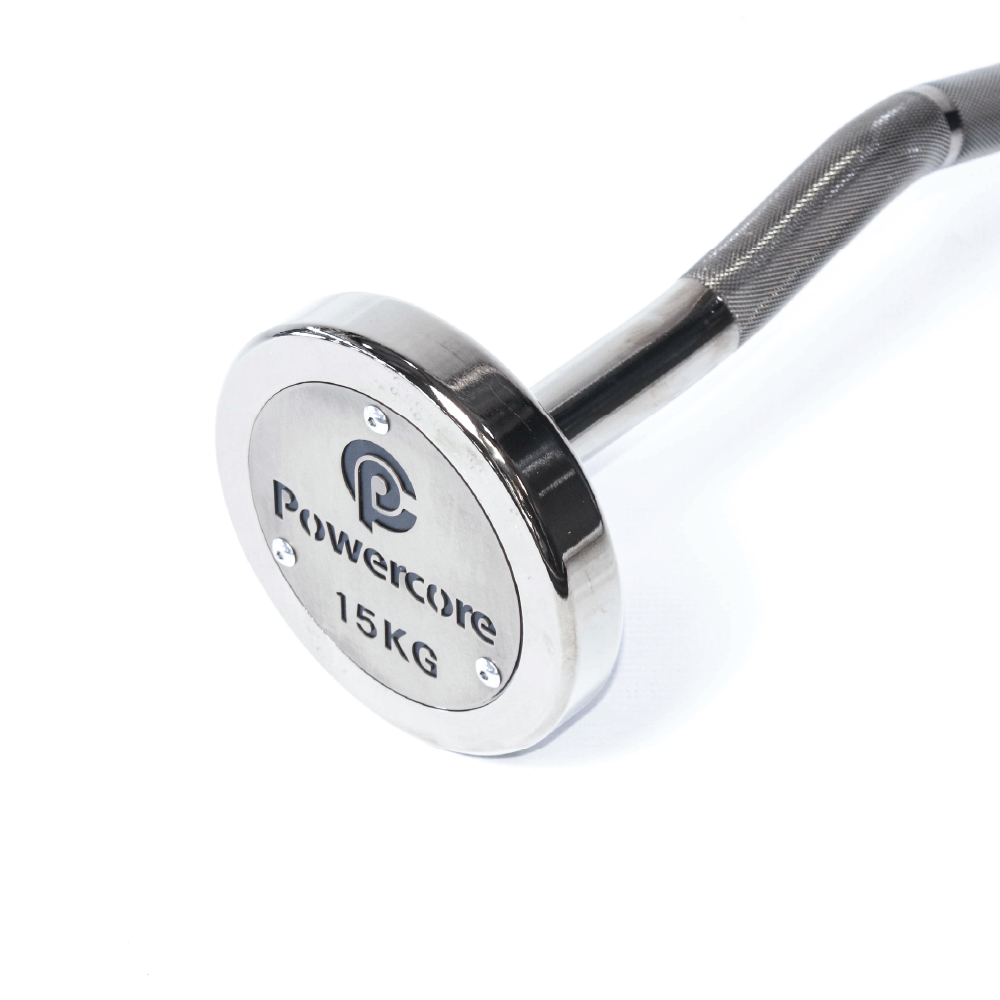 Powercore Chrome EZ Barbell Set (15kg - 35kg) (3 Year Warranty)