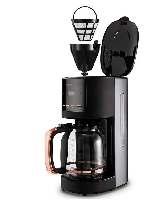 Morphy Richards Digital Coffee Maker – Black & Rose Gold