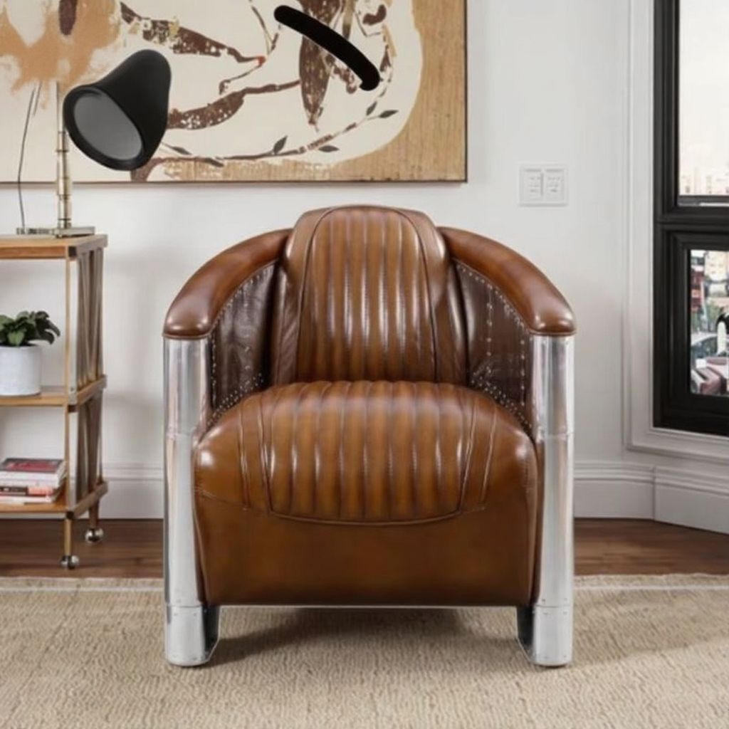 Aviation Style Cigar Lounge Chair - Image 2
