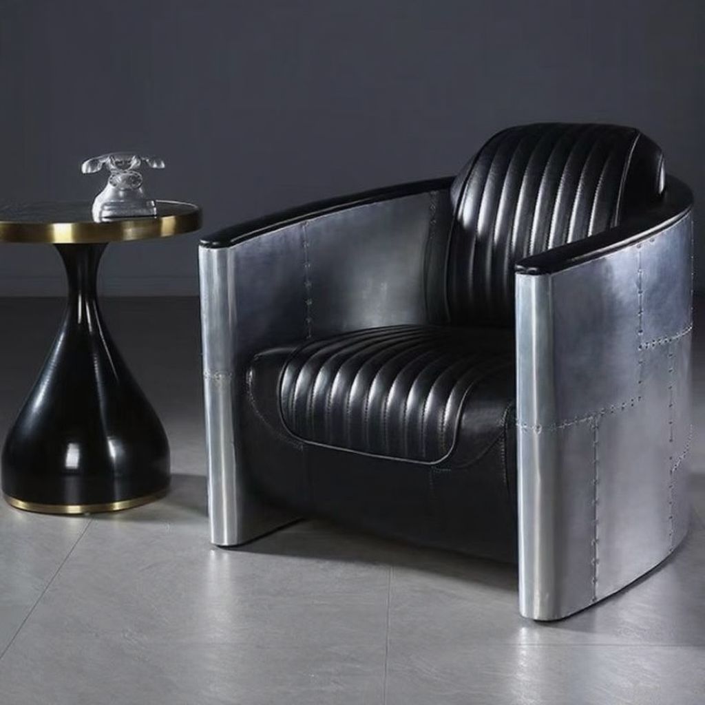 Aviation Style Cigar Lounge Chair - Image 3
