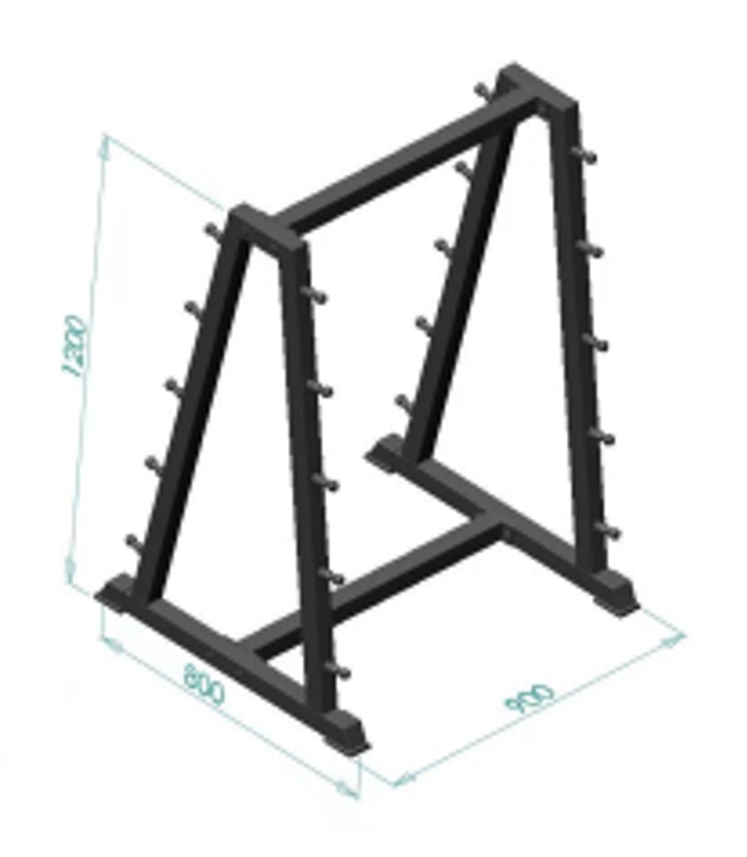 Powercore Barbell Rack (10pc) (3 Year Warranty) - Image 5