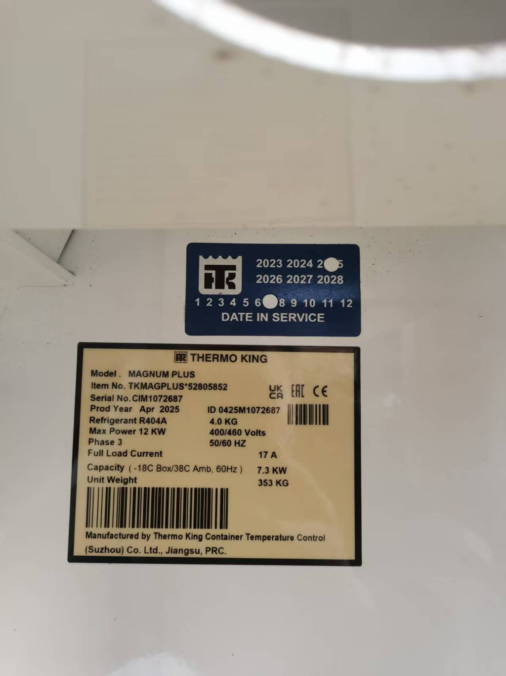 6m/20ft Refrigerated Shipping Container