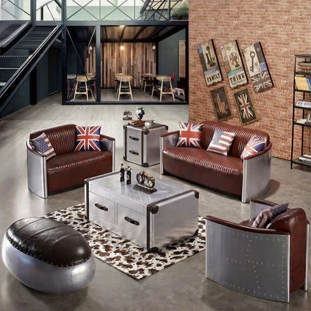 Aviation Style Cigar Lounge Chair - Image 6