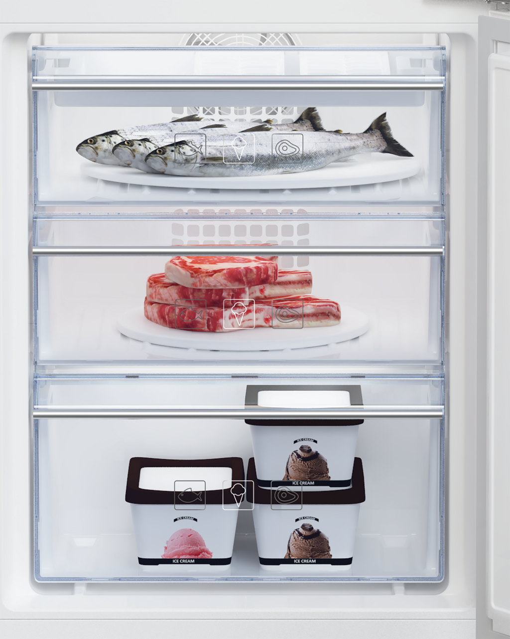 BEKO BUILT IN FRIDGE BCNA275E4FN/ E3S