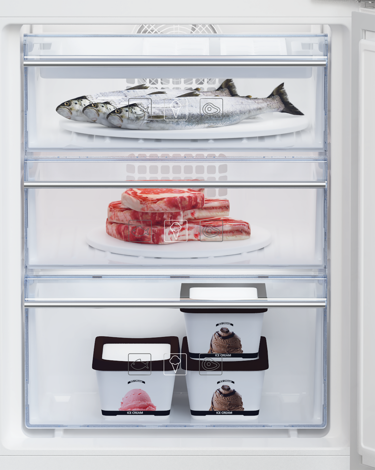 BEKO BUILT IN FRIDGE BCNA275E4FN/ E3S