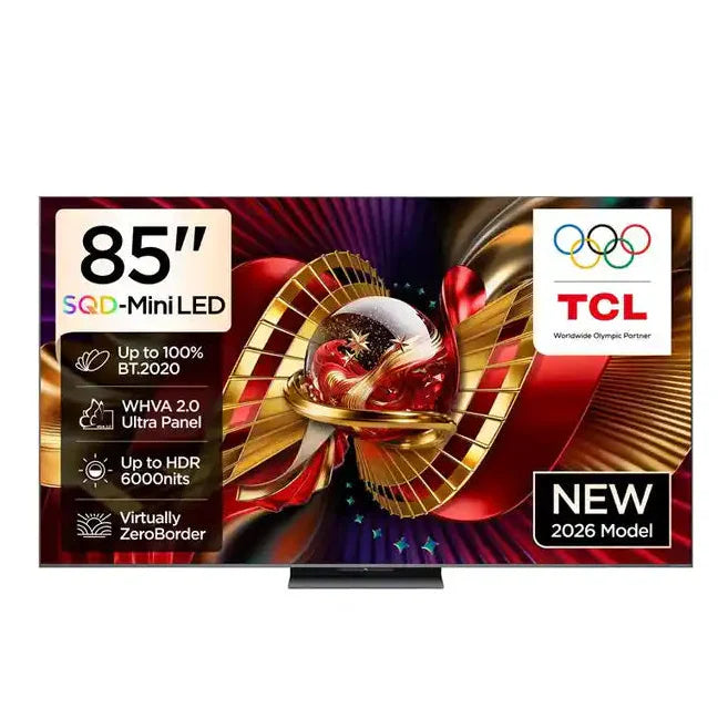 TCL 85” C8L SQD-MINI LED GOOGLE TV 144Hz 85C8L