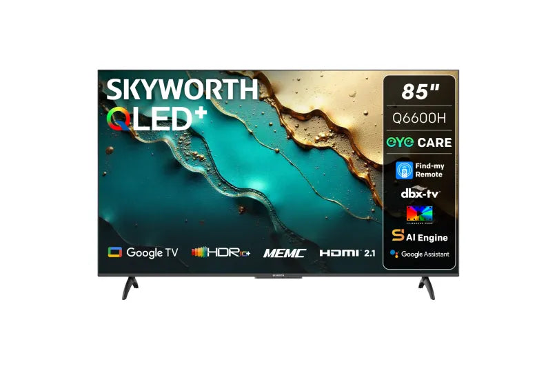 Skyworth 85″ 4K UHD Q6600H QLED+ Google Smart TV