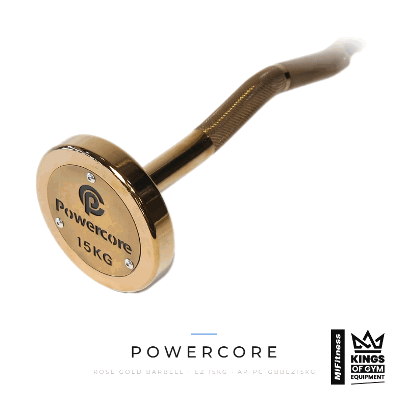 Powercore Rose Gold Barbell - EZ 15KG (3 Year Warranty) - Image 2