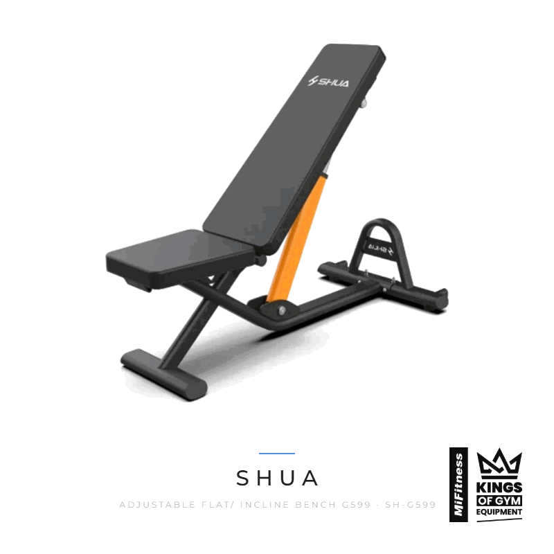 Shua Adjustable Flat/ Incline Bench (G599) (5 Year Warranty) - Image 2