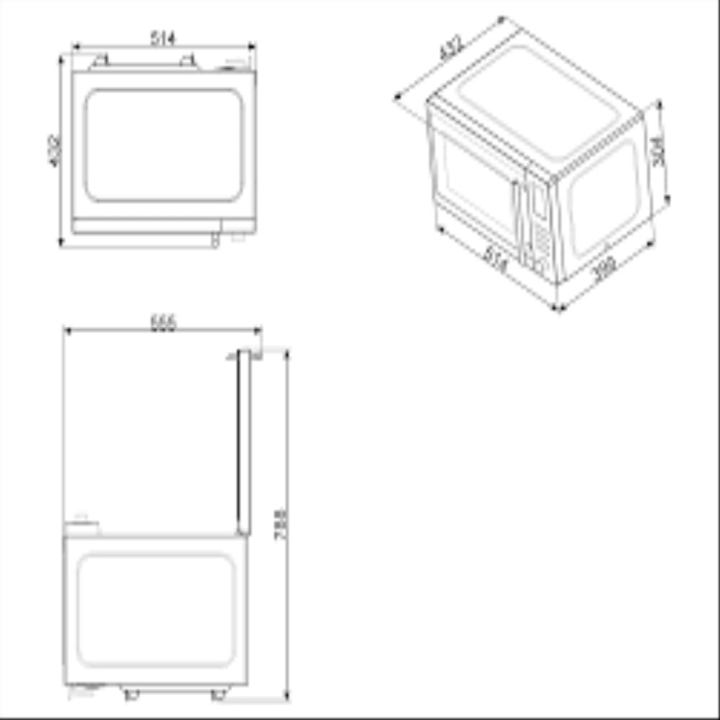 SMEG Microwave MOE25X  25LT