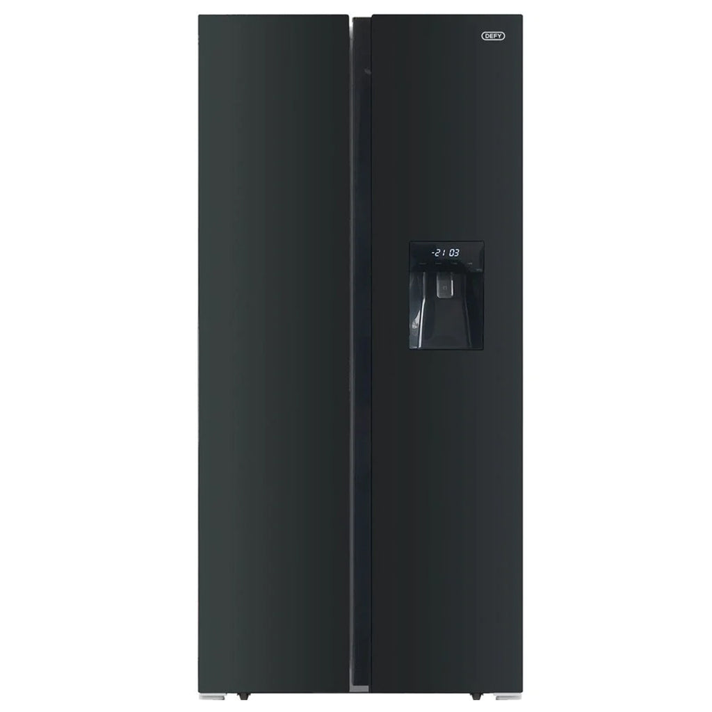 DEFY DFF456 Glass Fridge Black