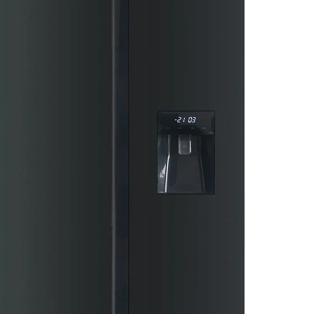 DEFY DFF456 Glass Fridge Black