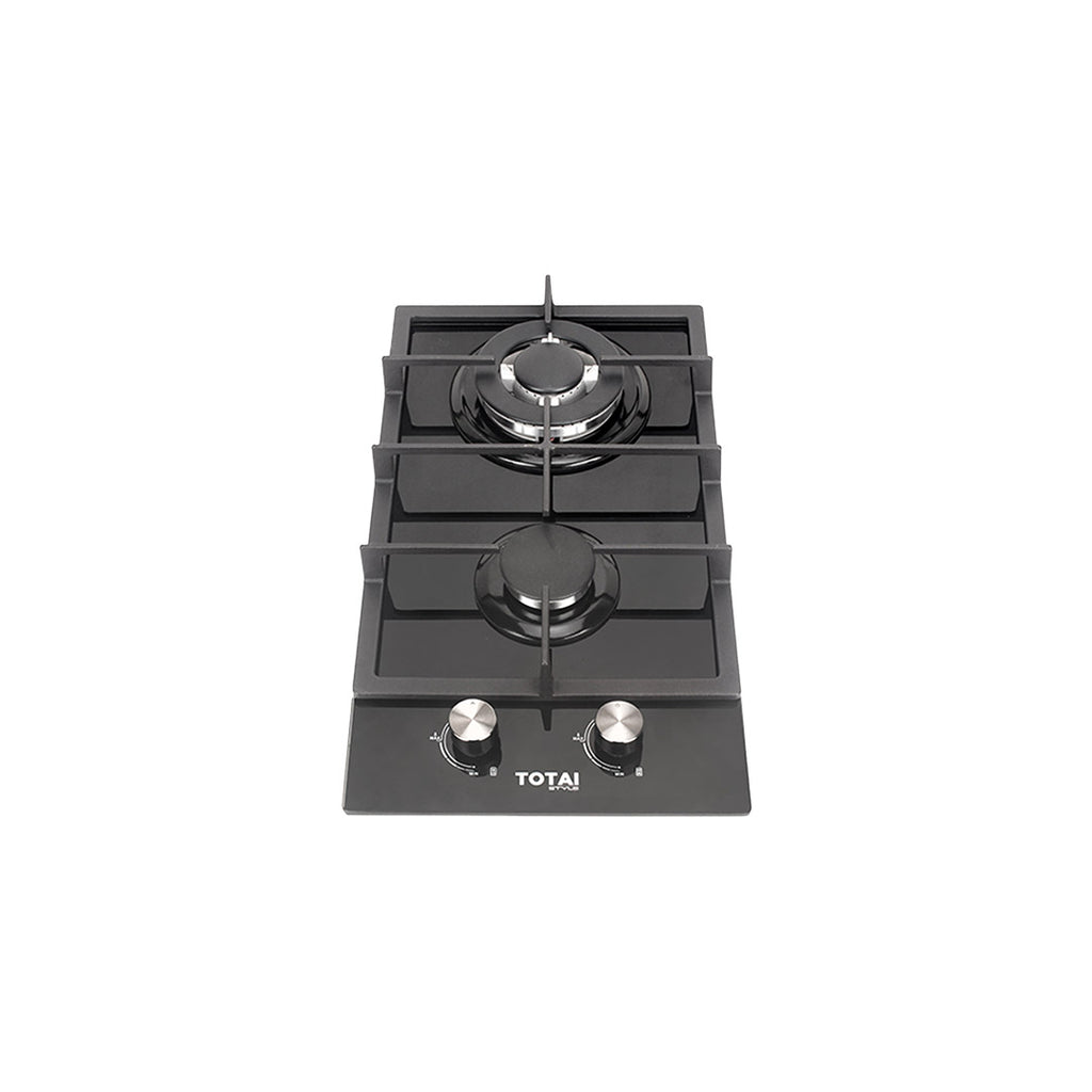 TOTAI 2 Burner Gas Hob Gas On Glass 03/TS2BNR-GG