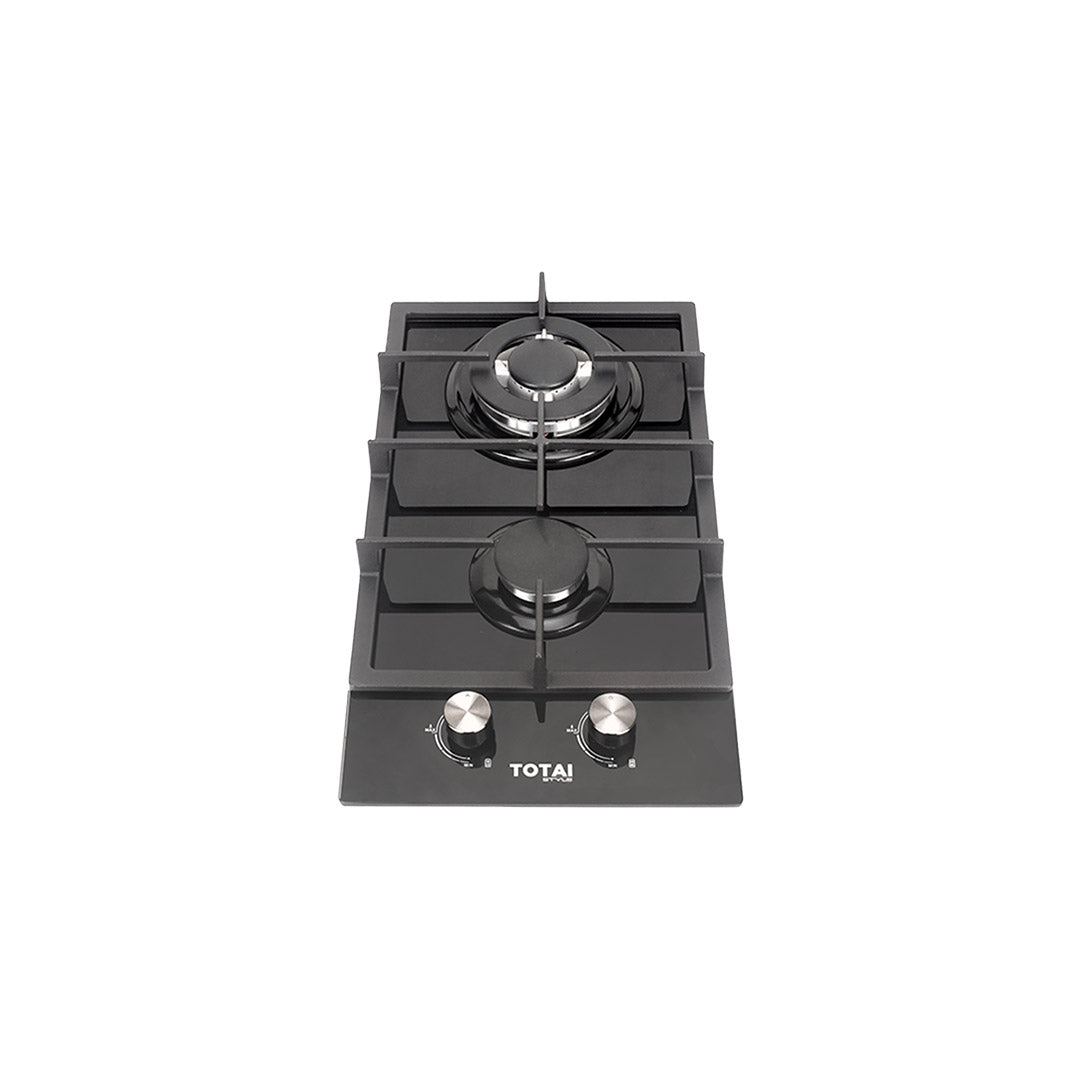 TOTAI 2 Burner Gas Hob Gas On Glass 03/TS2BNR-GG