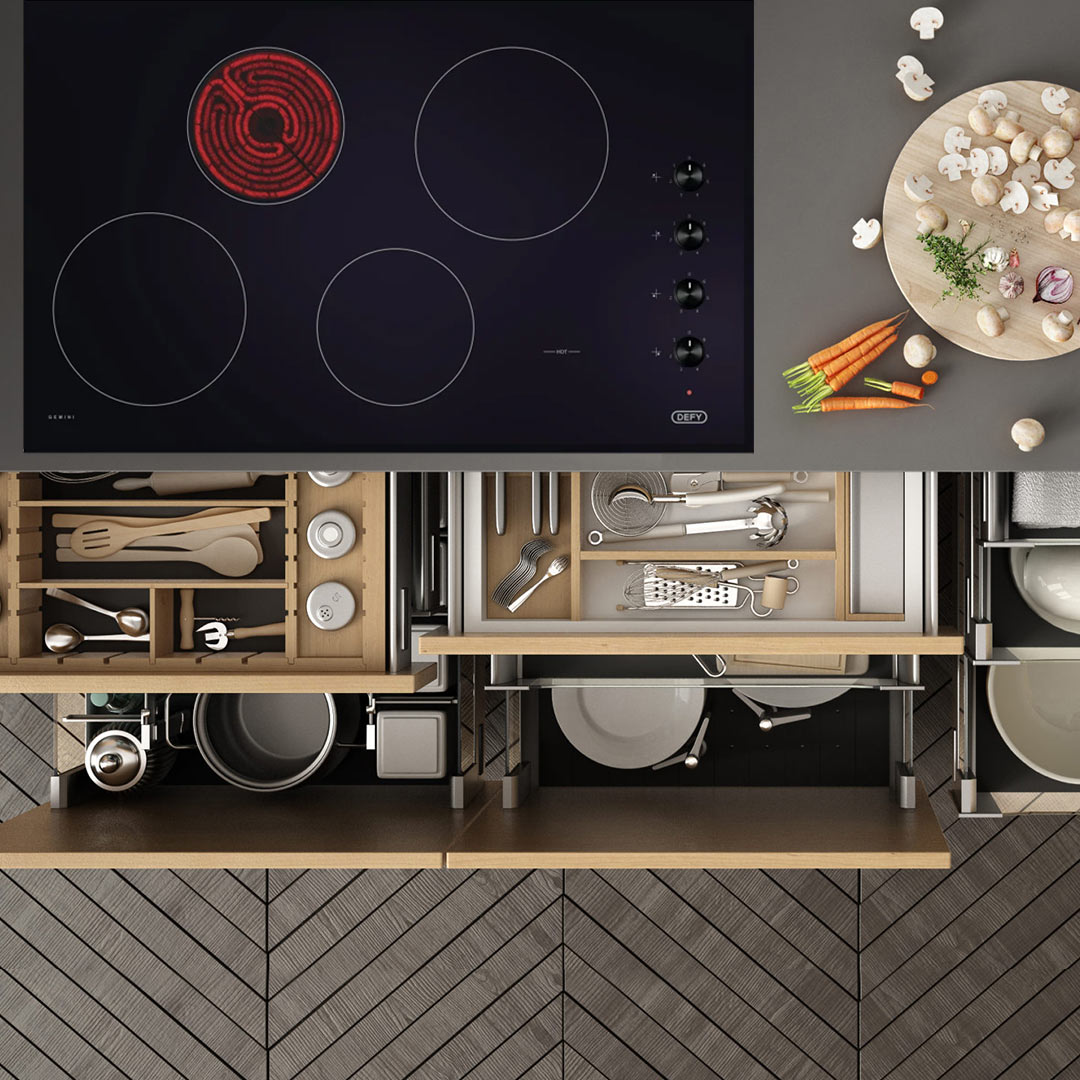 DEFY DHD413 Vitroceramic Hob