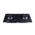 TOTAI 26/GOG2BNR Gas-on-Glass Hob Black
