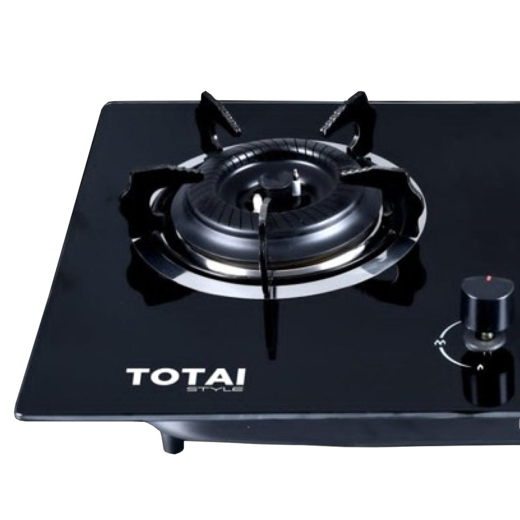 TOTAI 26/GOG2BNR Gas-on-Glass Hob Black