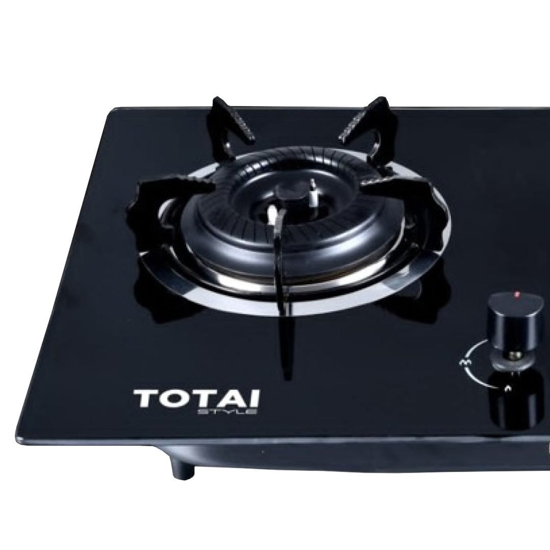 TOTAI 26/GOG2BNR Gas-on-Glass Hob Black