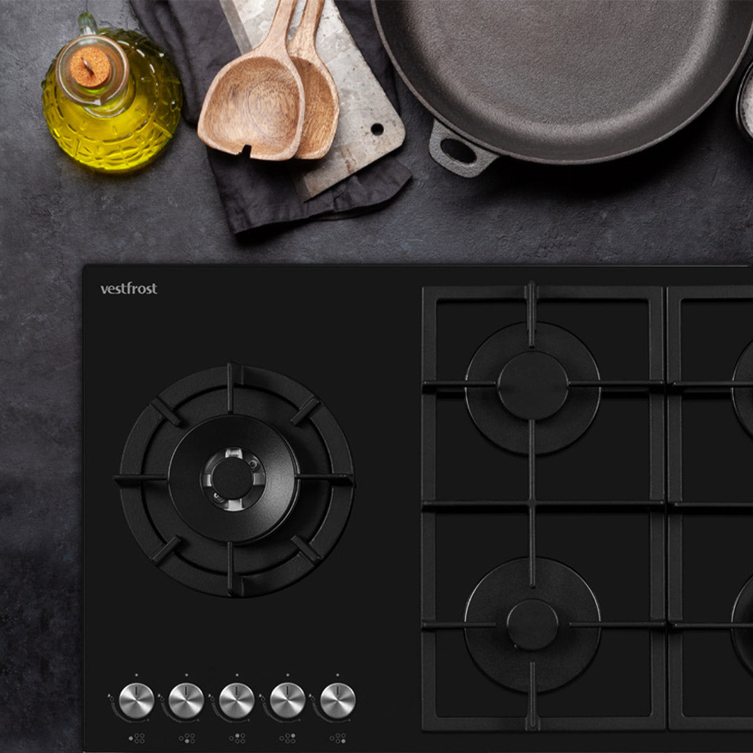 VESTFROST VF90GOG Ceramic 5Burner Glass Hob