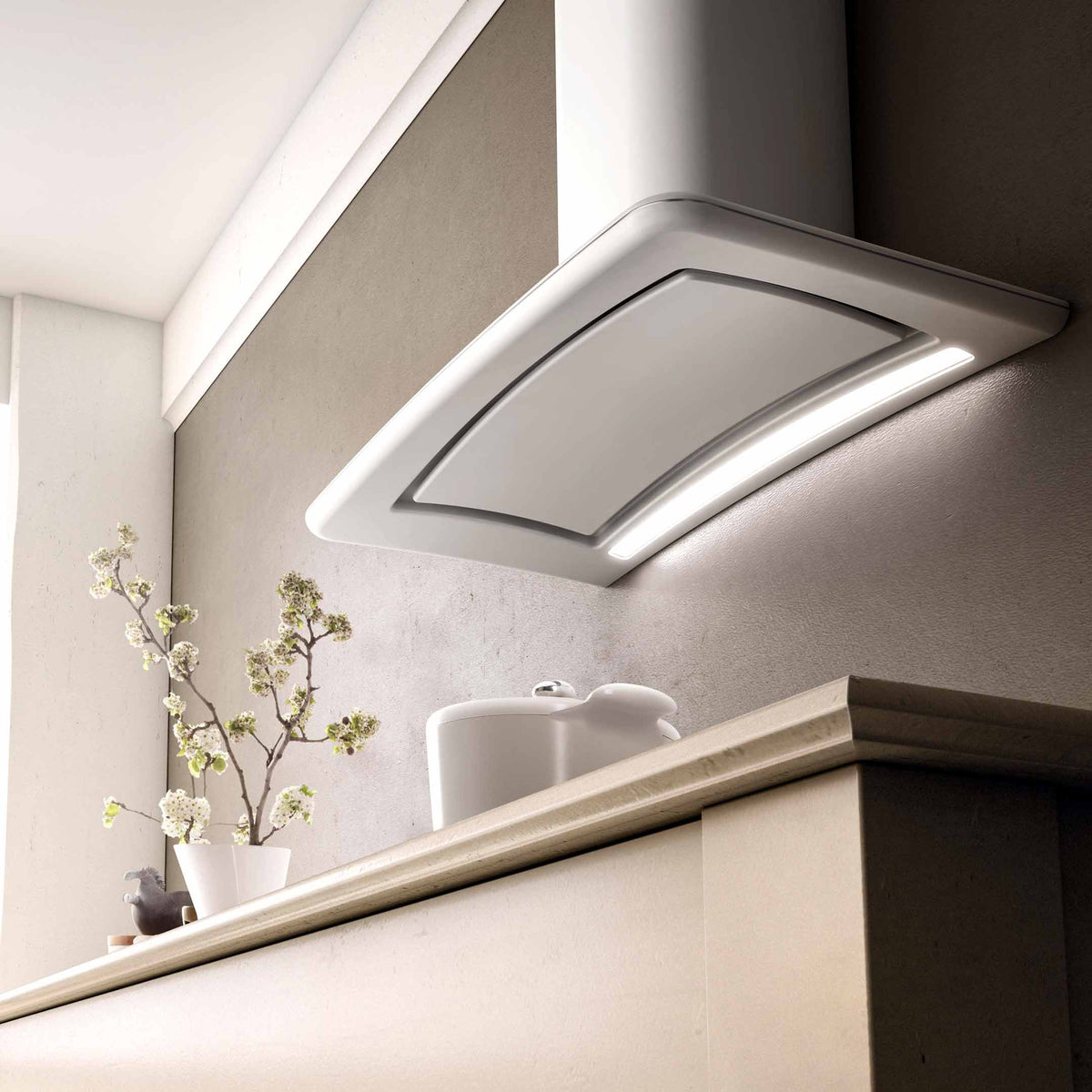 ELICA 90cm Extractor 10/SWEET IVORY
