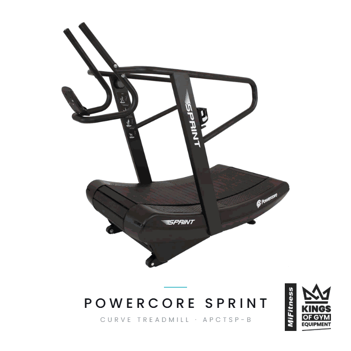 Powercore Sprint Curve Treadmill (Self Powered with resistance) - Black (3 Year Warranty) - Image 2