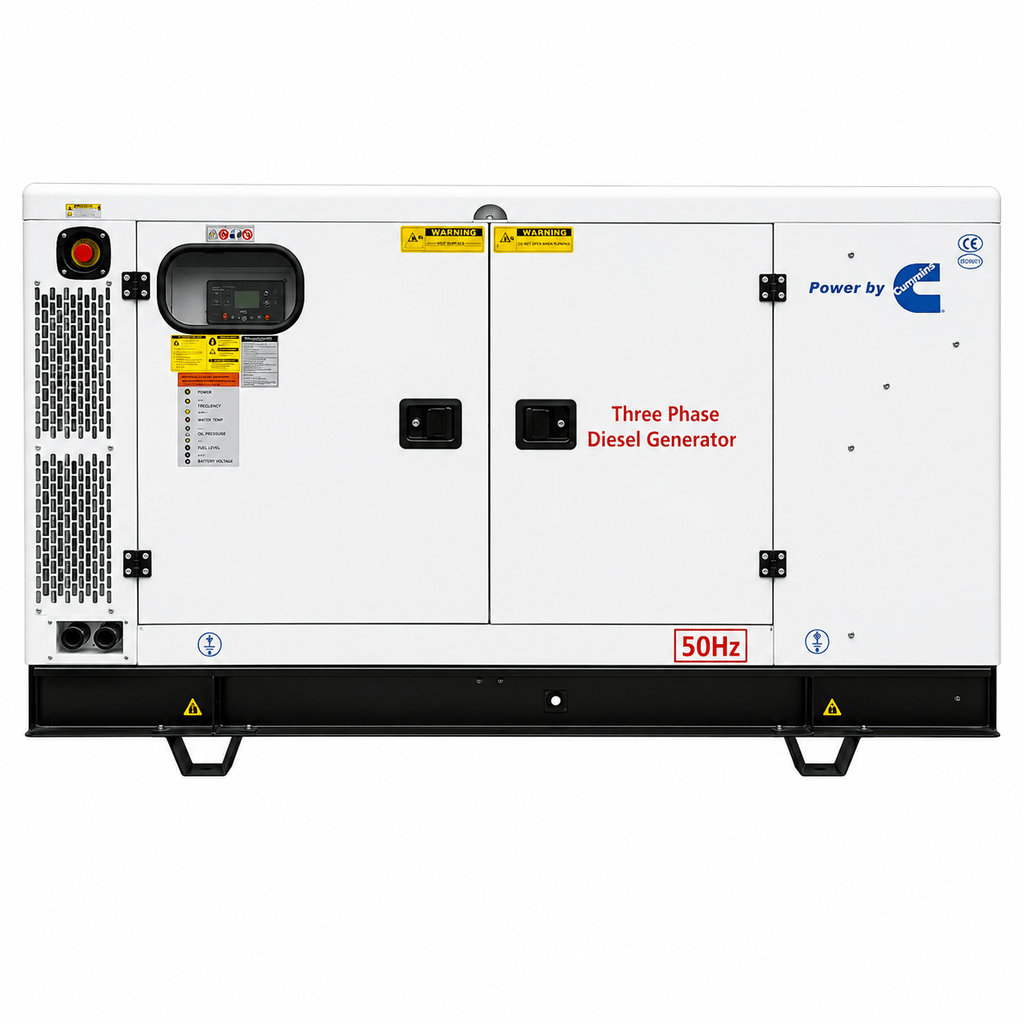 50kVA Cummins Diesel Generator Set – Open & Silent Type Options (4BTA3.9-G2 Engine)