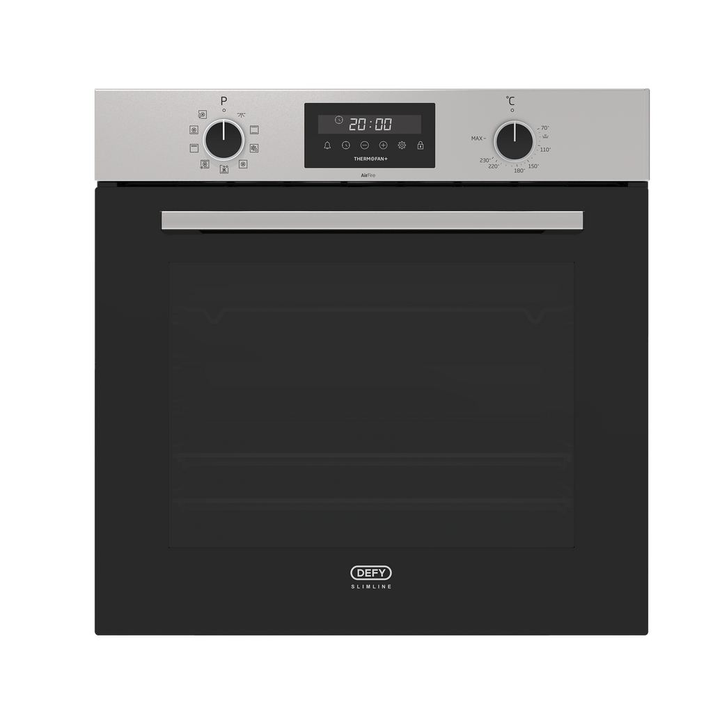 DEFY Slimline 600 Built-In ThermoFan+ Oven Inox DBO696