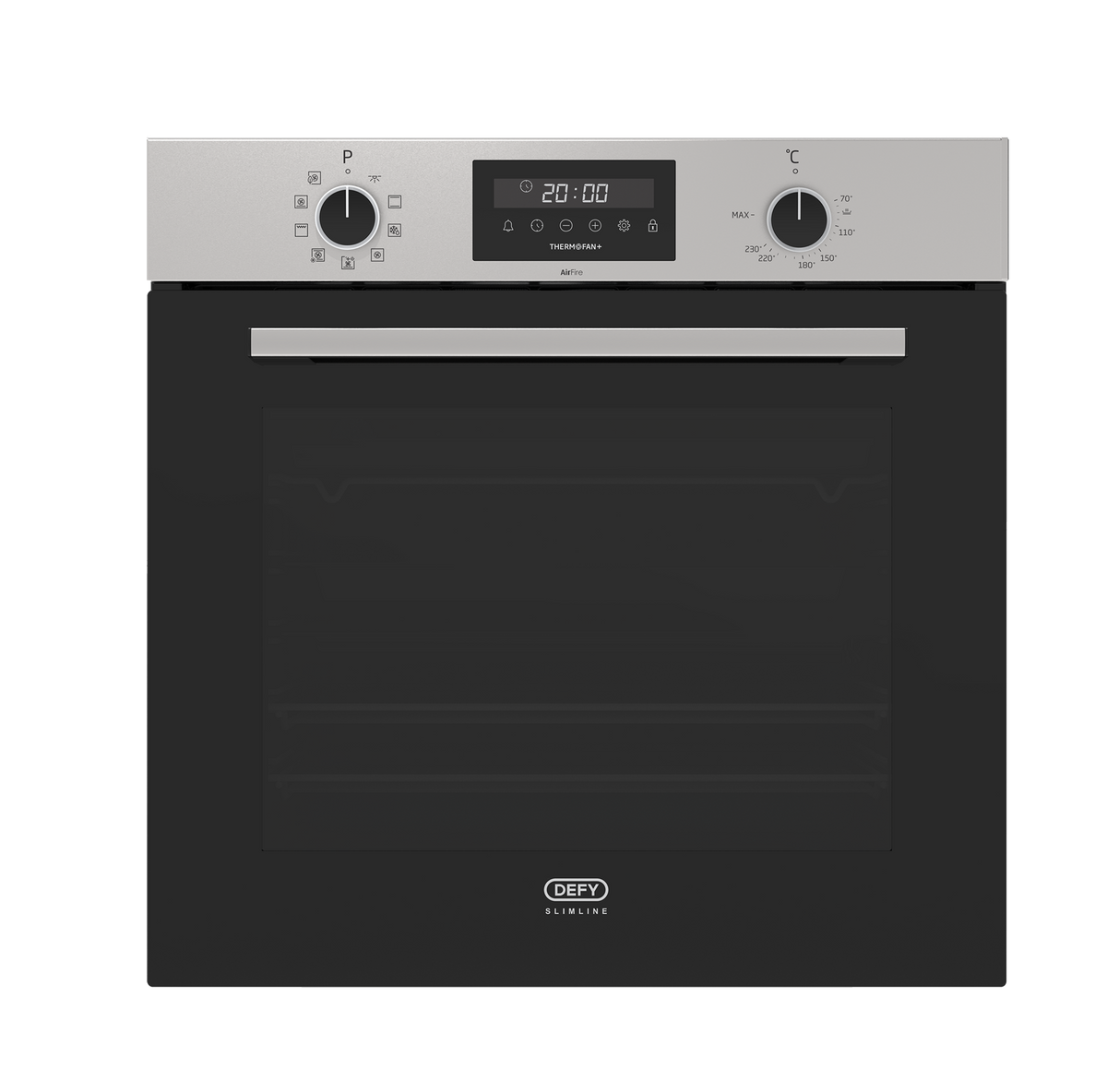 DEFY Slimline 600 Built-In ThermoFan+ Oven Inox DBO696