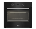 DEFY 70cm Gemini Single Oven Static Black DBO772