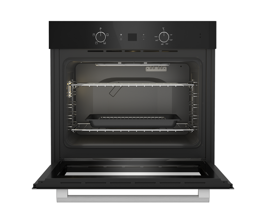 DEFY 70cm Gemini Single Oven Static Black DBO772
