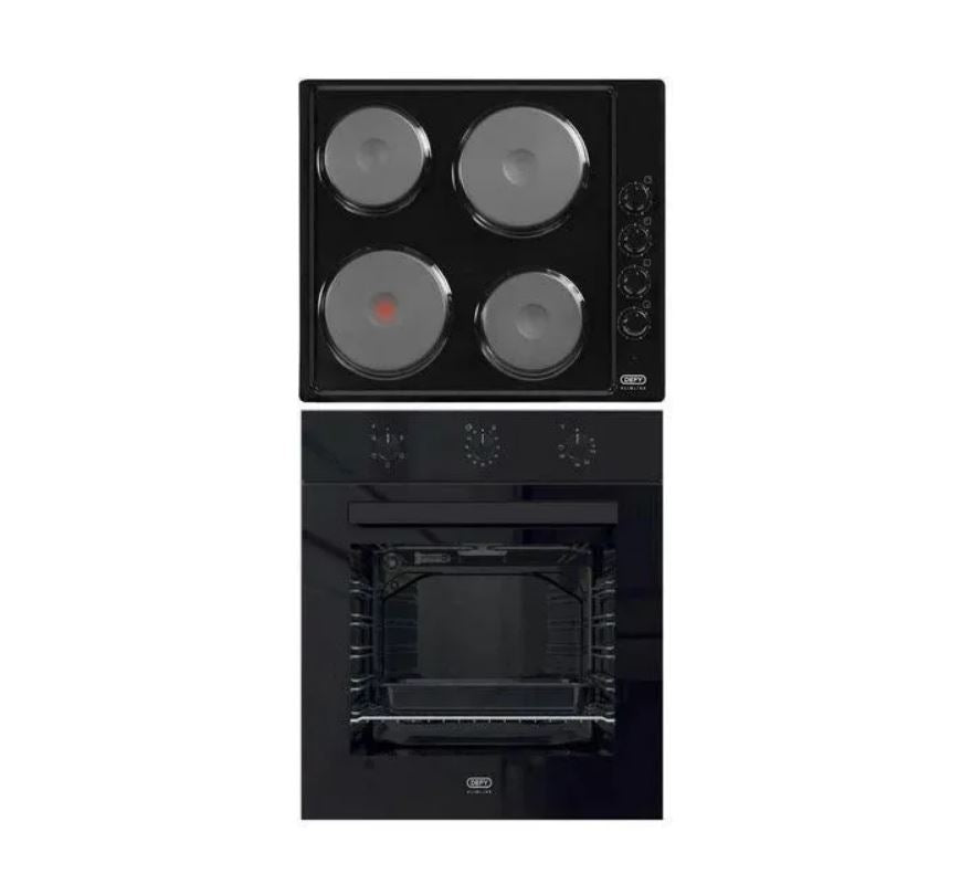 DEFY Oven and Hob Set Black DCB838E