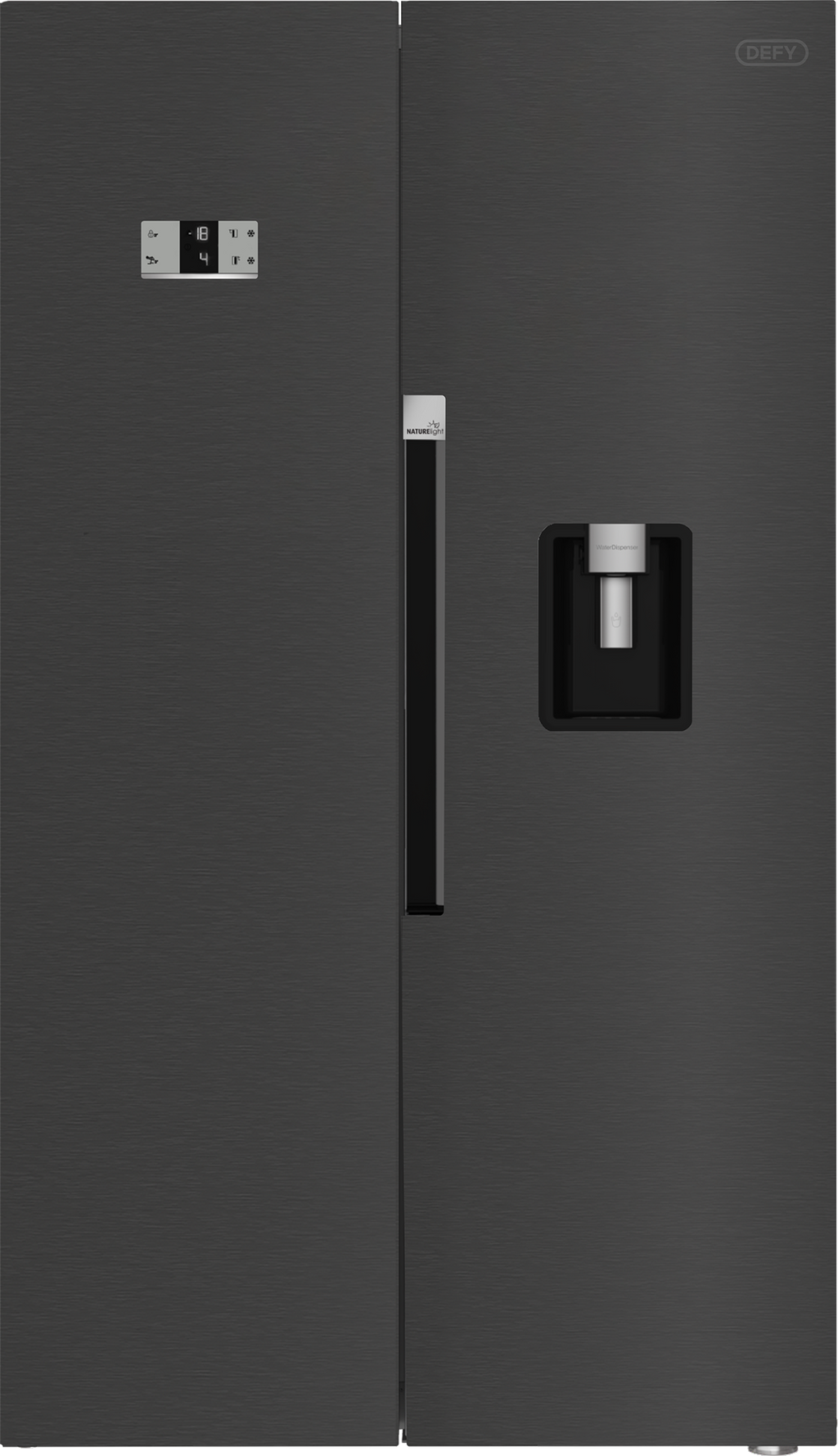 Defy DFF663 100cm Naturelight Dark Inox Fridge