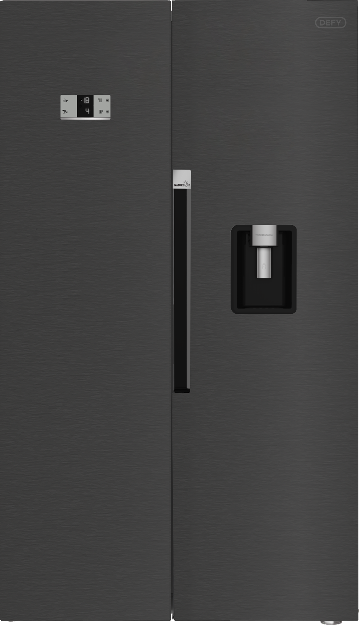 Defy DFF663 100cm Naturelight Dark Inox Fridge
