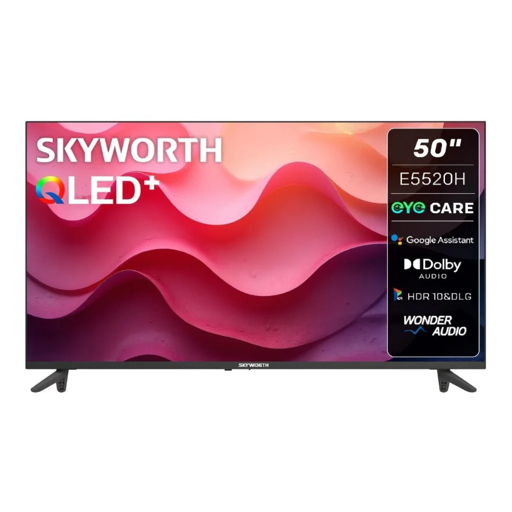 Skyworth 50″ E5520H 2K QLED Google Smart TV