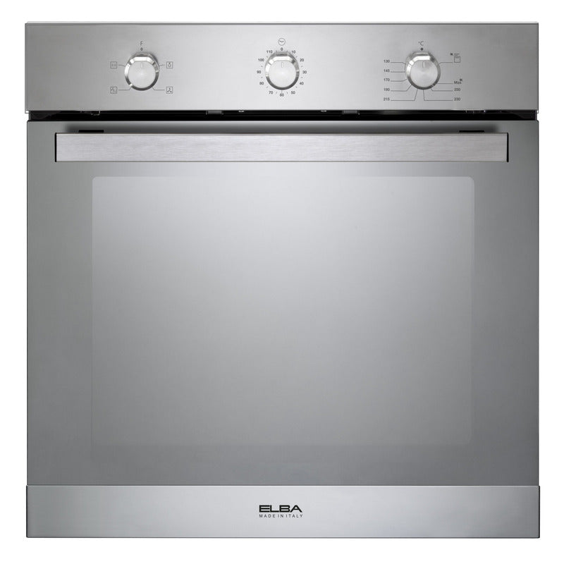 ELBA ELIO 60CM FAN ASSISTED GAS OVEN WITH MIRROR FINISH 02/AL 6XLX FG
