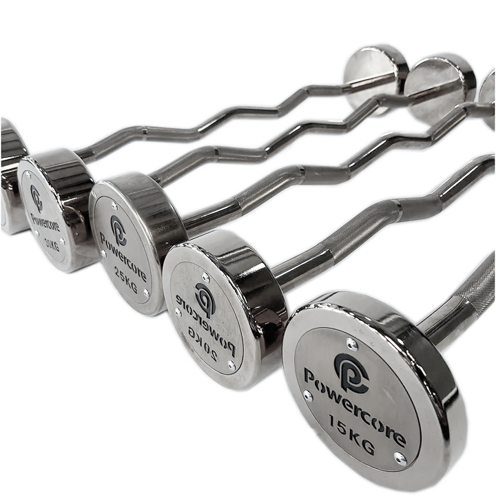 Powercore Chrome EZ Barbell Set (15kg - 35kg) (3 Year Warranty) - Image 3