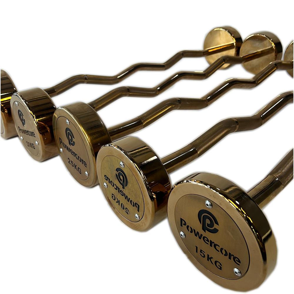 Powercore Rose Gold EZ Barbell Set (15kg -35kg) (3 Year Warranty)