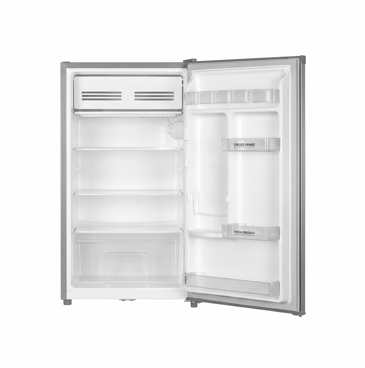 TCL 90L Nett Single Door Bar Fridge – Grey F117SDG