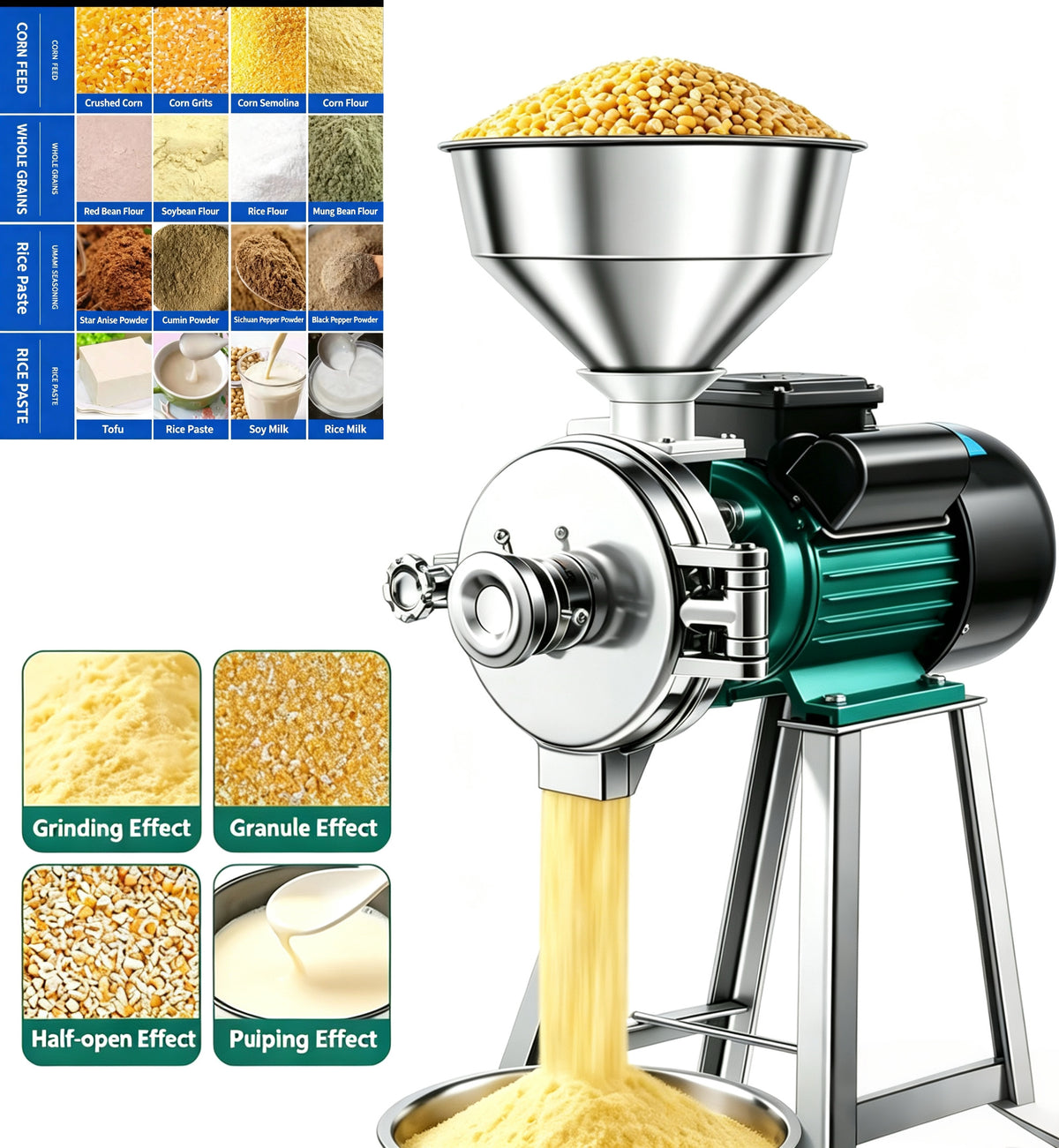 Commercial Automatic Grain & Flour Grinding Mill Machine - Image 2